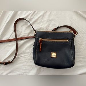 Dooney & Bourke navy leather crossbody bag